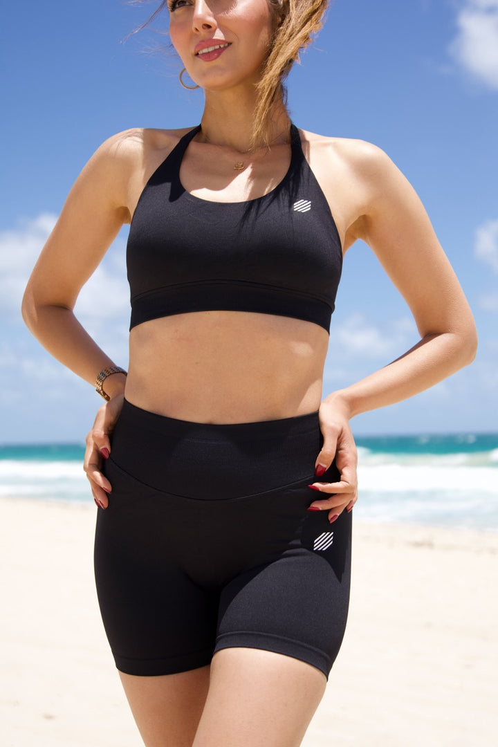 Midnight SculptSeam Workout/Yoga Set