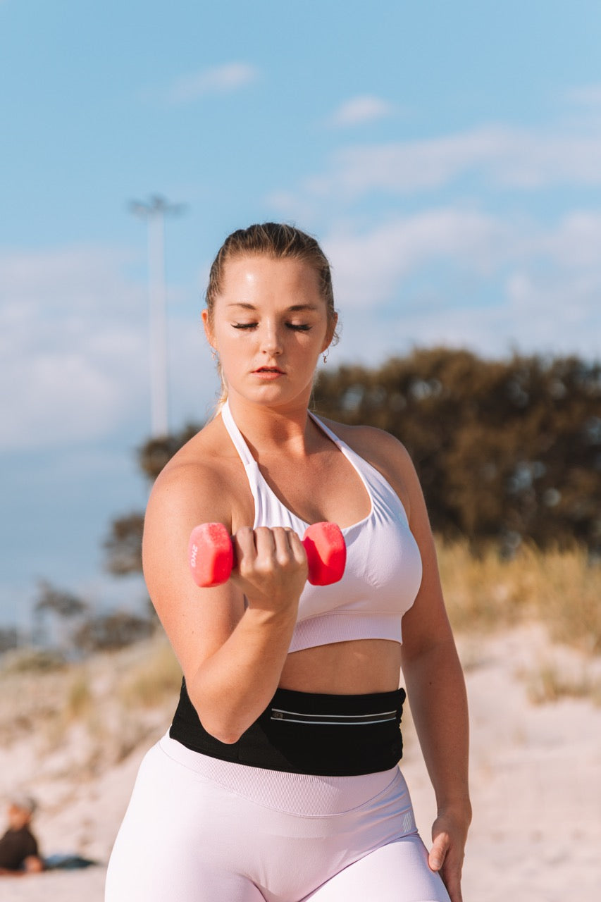 Blush Sculpt Seam Workout/Yoga Bra